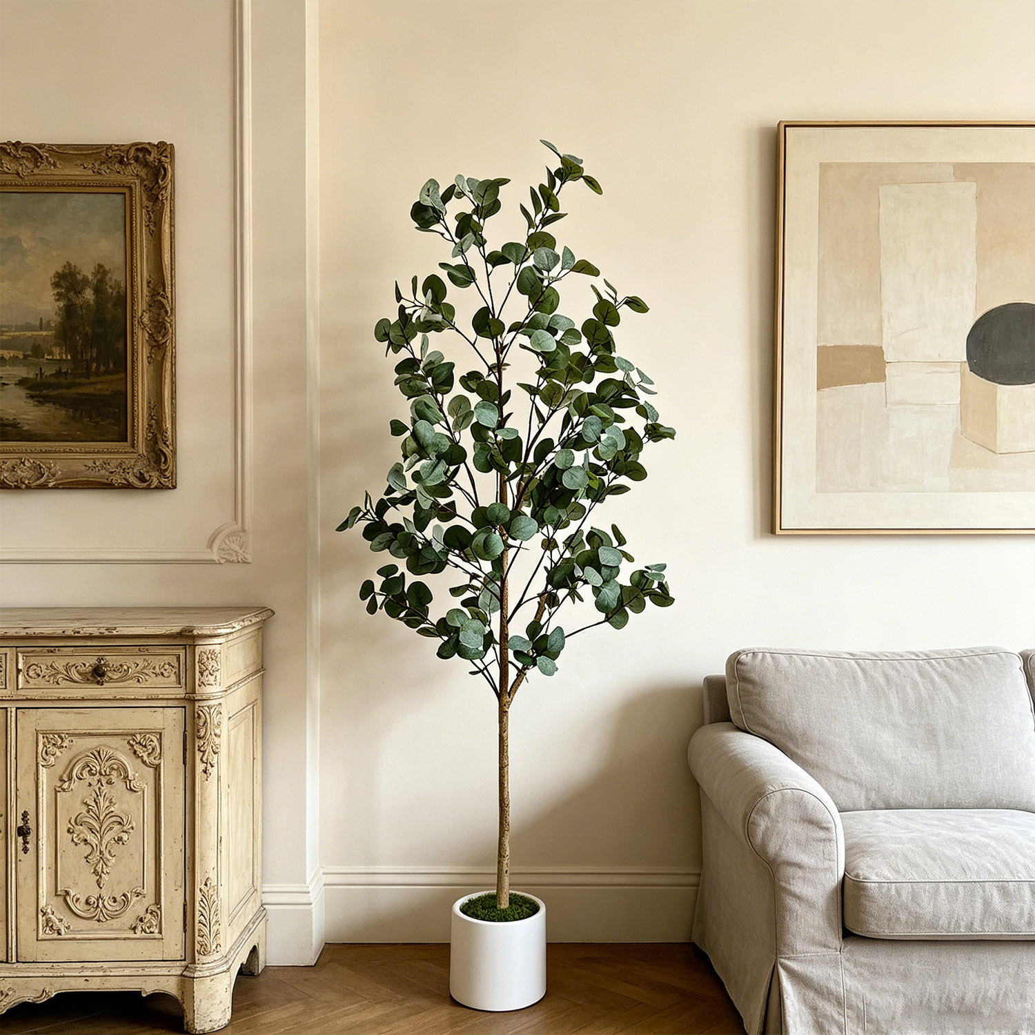 Dracaena Marginata - Arbre d'eucalyptus artificiel réaliste de 120-155